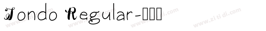 Tondo Regular字体转换